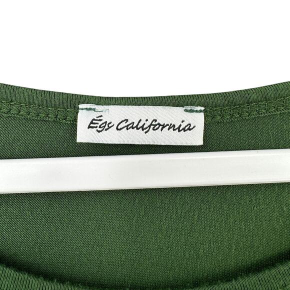 Égs California Color Block Floral Striped Round Neck Tunic Top Womens X-Large - Picture 2 of 5